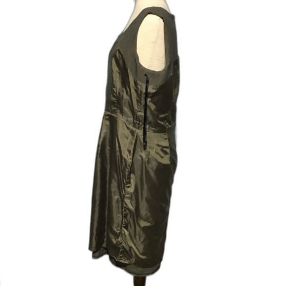 Calvin Klein Gray Sleeveless Midi Dress with Pockets - Picture 7 of 11